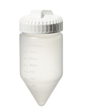 Produktfoto: 36 x 175 ml Flasche aus PP-CO, autoklavierbar, steril, Ø 61,7 mm, max. 27.500 x g