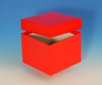 Produktfoto: Kryo-Box 136 x 136 mm / 100 mm hoch - Farbe: rot, beschichtet