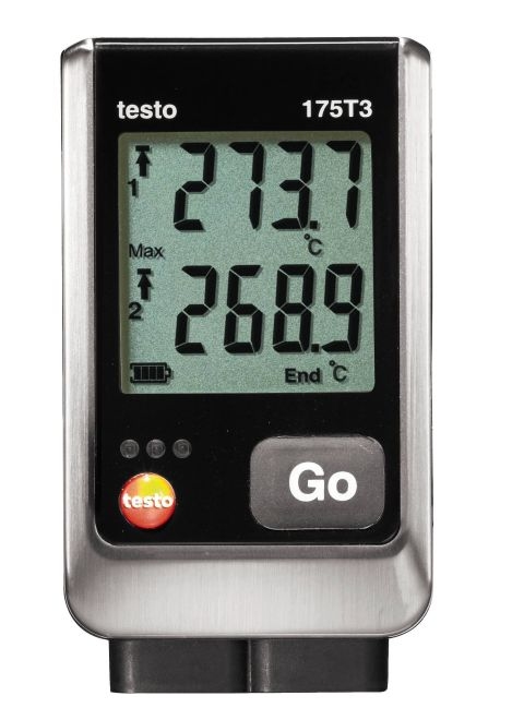 Produktfoto: Temperatur-Datenlogger Testo 176 T4 - Set mit Fühler und USB-Kabel